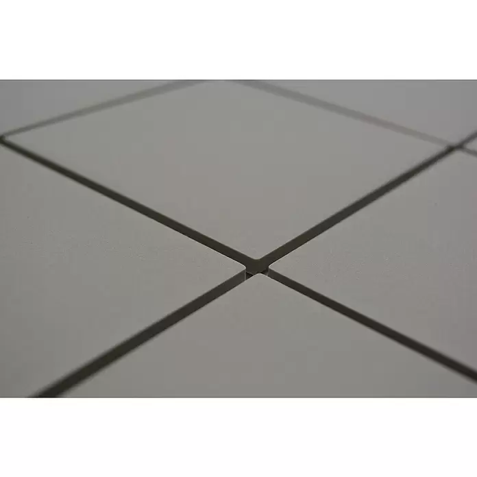 Mozaïektegel vierkant Uni CU 902 - 29,8 x 29,8 cm, Lichtgrijs, Mat - Close-up