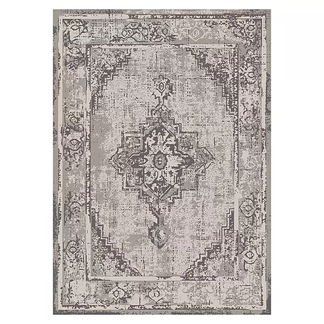 Laagpolig vloerkleed vintage Tirza medaillon