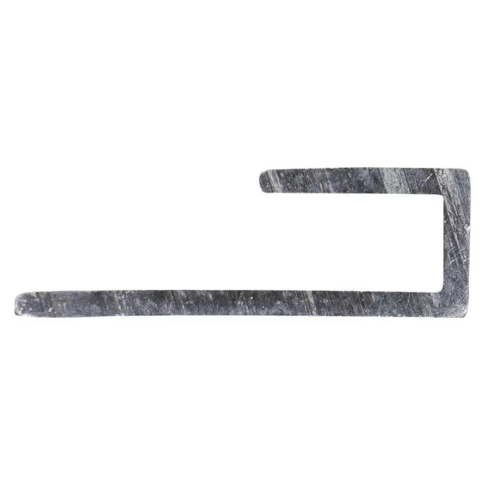 Eindprofiel Aluminium frame - Aluminium, 200 x 1,9 x 0,7 cm, Dikte: 1,2 mm - Zijaanzicht rechts
