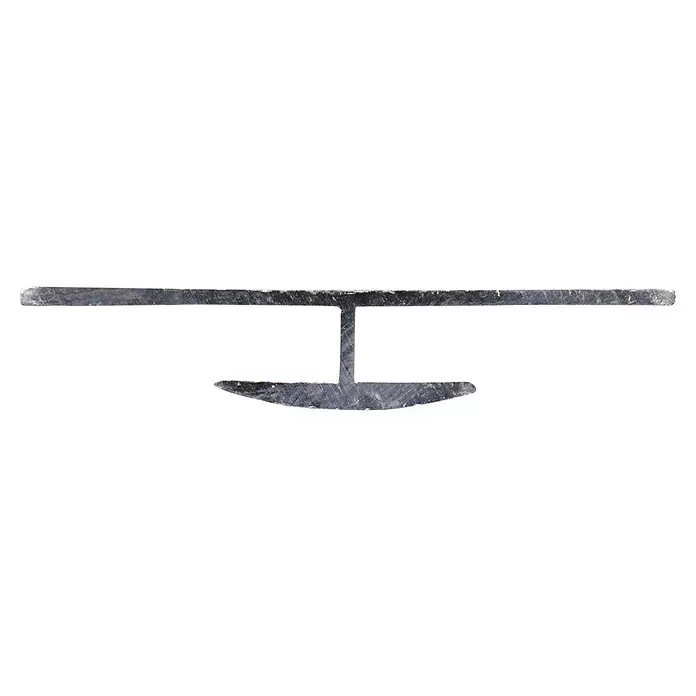 Koppelprofiel Aluminium frame - Aluminium, 200 x 3,5 x 0,7 cm, Dikte: 1 mm - Zijaanzicht rechts