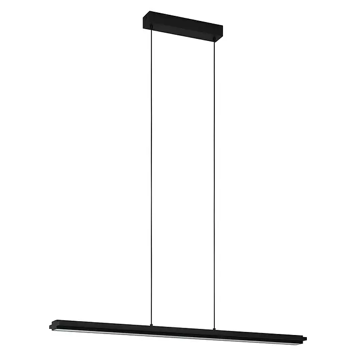 Eglo LED-Pendelleuchte CAMBULOS - 34 W, L x B x H: 93,5 x 105 x 110 cm, Schwarz, Warmweiß - Diagonale Ansicht