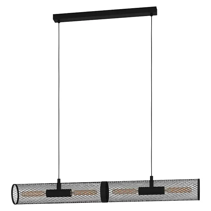 Eglo Pendelleuchte REDCLIFFE - 40 W, L x B x H: 108 x 125 x 110 cm, Schwarz, E27 - Vorderansicht