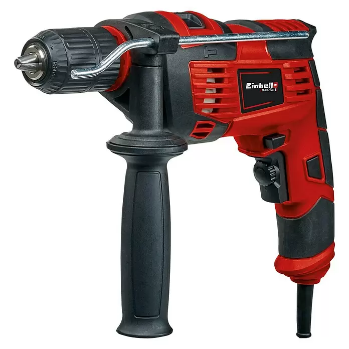 Einhell Schlagbohrmaschine TC-ID 720/1 E Kit - 720 W, Leerlaufdrehzahl: 0 U/min - 2.800 U/min - Diagonale Ansicht