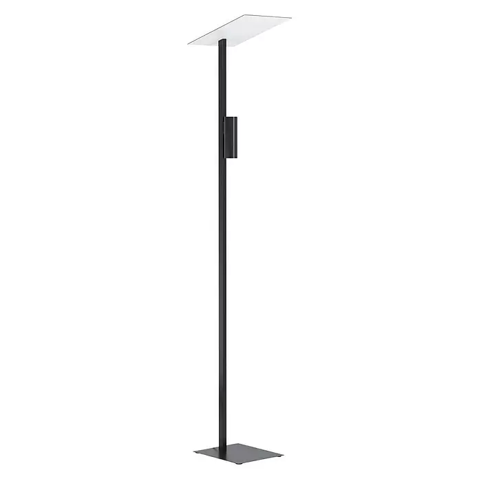 Eglo LED-Stehleuchte BUDENSEA - 9 W, Höhe: 180 cm, Schwarz/Weiß - Diagonale Ansicht