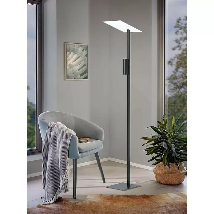 Eglo LED-Stehleuchte BUDENSEA - 9 W, Höhe: 180 cm, Schwarz/Weiß - Stimmungsaufnahme