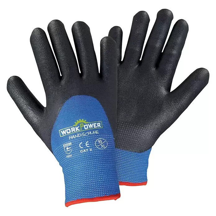 Scheibler Feinstrick-Handschuh Workpower Thermo - Konfektionsgröße: 10 - Diagonale Ansicht
