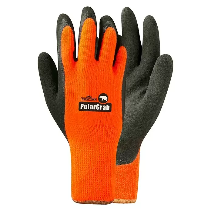 Scheibler Arbeitshandschuhe Workpower Polargrab - 9, Orange - Vorderansicht