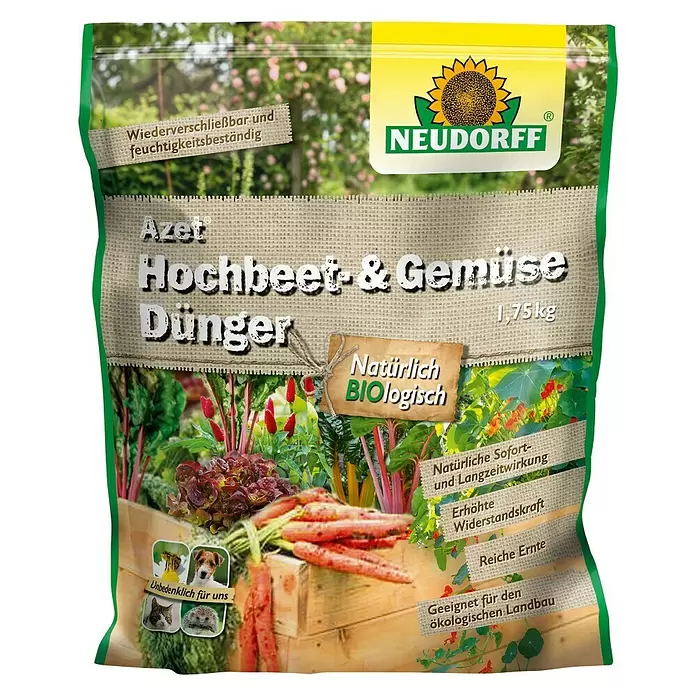 Neudorff Azet Bio-Hochbeetpflanzendünger - 1,75 kg - Vorderansicht