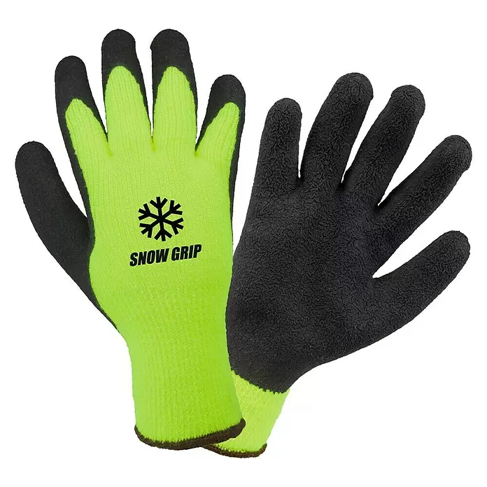 Scheibler Arbeitshandschuhe Workpower Grip Neongrün - 9, Neongrün - Vorderansicht