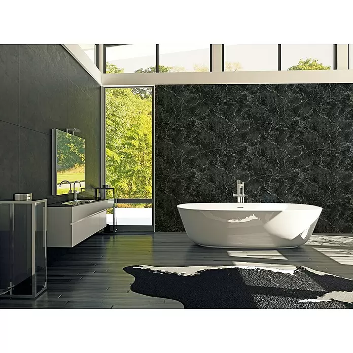 AS Creation Michalsky Vliestapete - Schwarz/Weiß, Steinoptik, 10,05 x 0,53 m - Stimmungsaufnahme