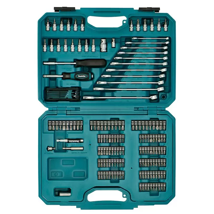 Makita Werkzeugkoffer-Set E-10883 - Inhalt: 221 -tlg. - Draufsicht