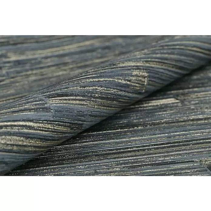 Rasch Highlands Vliestapete Bambus - Blau, Holzoptik, 10,05 x 0,53 m - Detailaufnahme