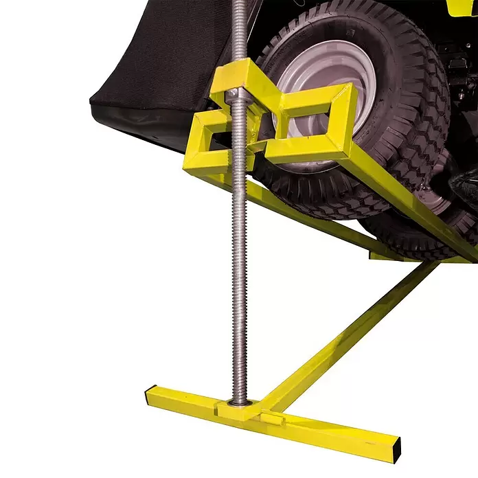 Traktorenheber - Passend für: Rasentraktoren, L x B x H: 50 x 122 x 20 cm, Metall - Detailaufnahme
