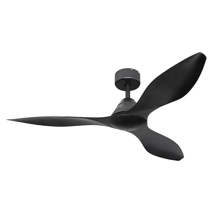 Globo Deckenventilator Maggie - Ø x H: 132 x 30 cm, 50 W, Schwarz, Ohne Beleuchtung - Diagonale Ansicht