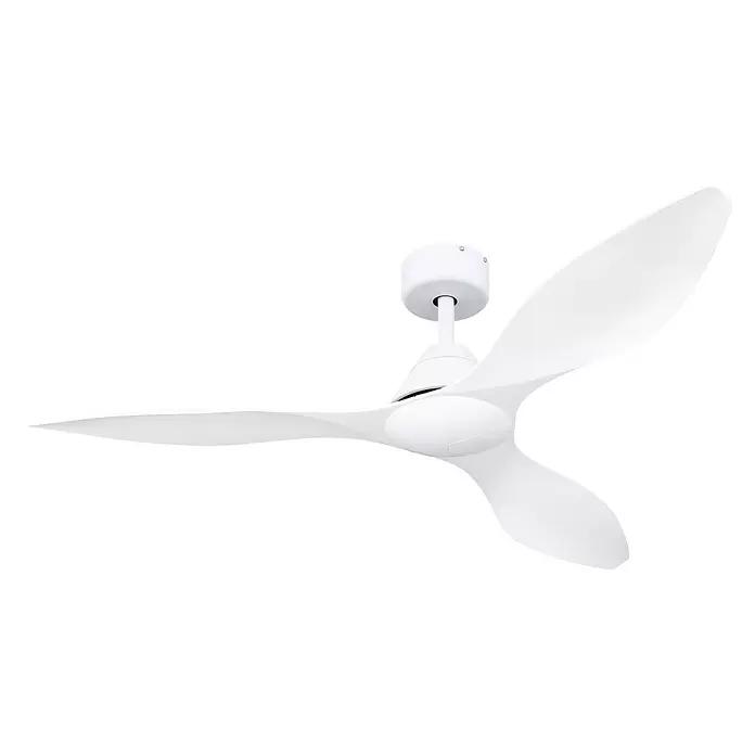 Globo Deckenventilator Maggie - Ø x H: 132 x 30 cm, 50 W, Weiß, Ohne Beleuchtung - Diagonale Ansicht
