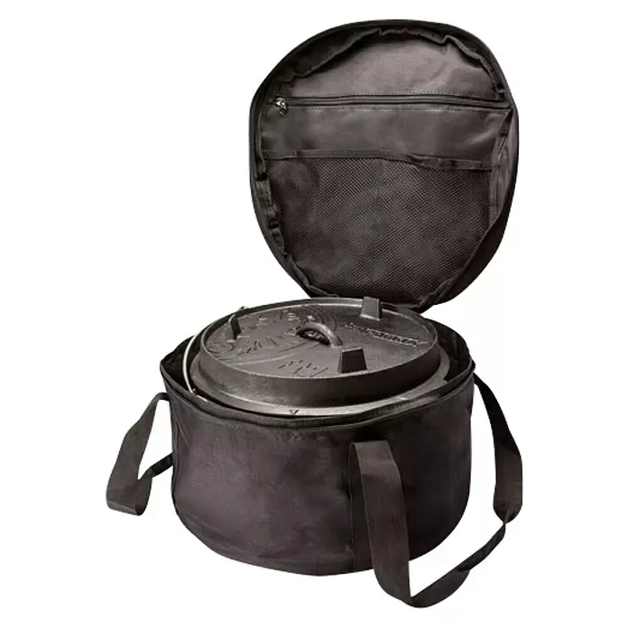 Petromax Transporttasche - Ø x H: 40 x 24 cm, Nylon, Passend für: Petromax Feuertopf ft6 & ft9 - Diagonale Ansicht
