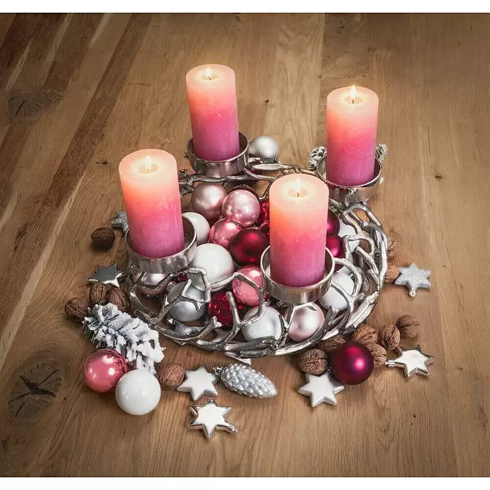 Christbaumschmuck Stern - Silber, Kunststoff, Stern, 8 Stk. - Stimmungsaufnahme