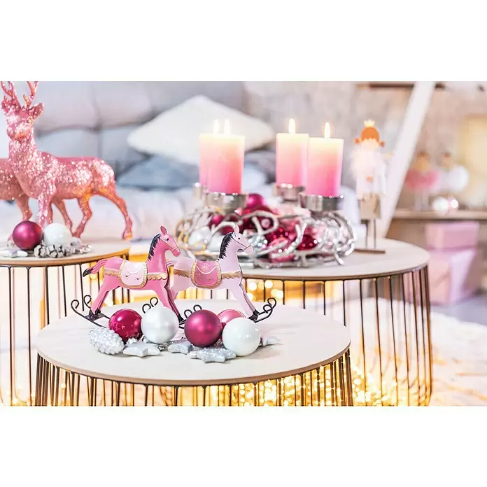 Christbaumschmuck Stern - Silber, Kunststoff, Stern, 8 Stk. - Stimmungsaufnahme