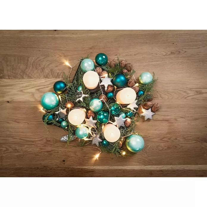 Christbaumschmuck Stern - Silber, Kunststoff, Stern, 8 Stk. - Stimmungsaufnahme