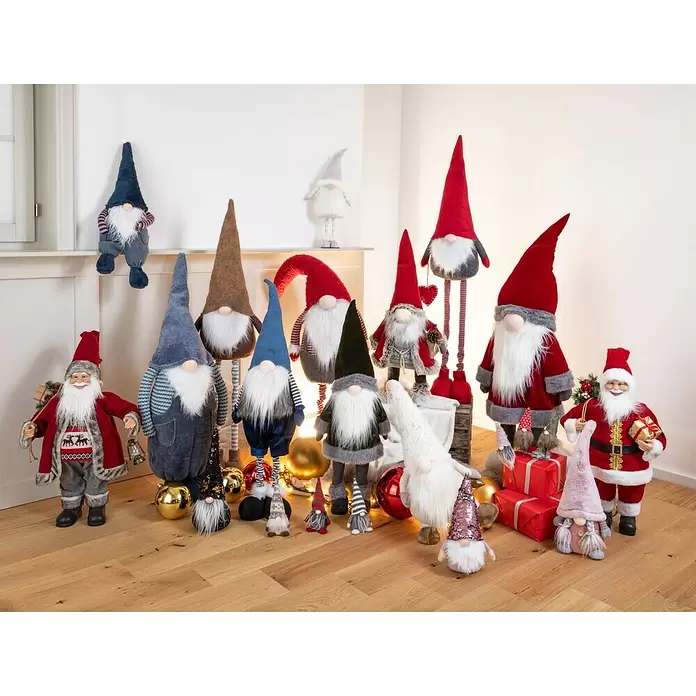 Dekofigur Wichtel sitzend - Höhe: 60 cm - Stimmungsaufnahme