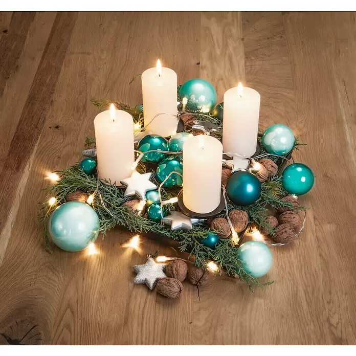 Christbaumschmuck Stern - Silber, Kunststoff, Stern, 8 Stk. - Stimmungsaufnahme