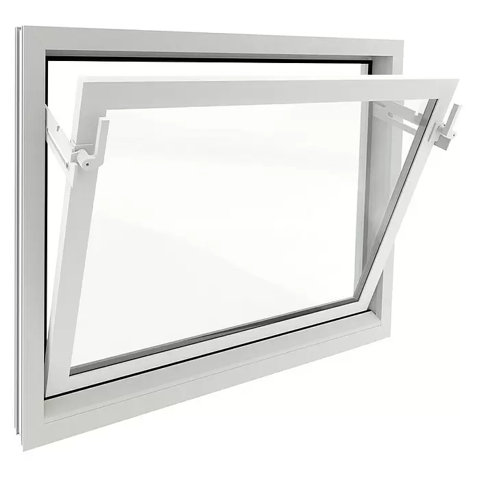 Solid Elements Kippfenster - B x H: 60 x 50 cm, Weiß - Diagonale Ansicht