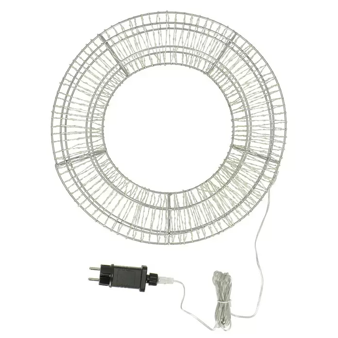 Cable con luces LED Circular - Diámetro: 40 cm, Número de LED: 1.500 ud., Color de luz: Blanco cálido - Vista superior