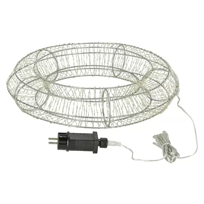 Cable con luces LED Circular - Diámetro: 40 cm, Número de LED: 1.500 ud., Color de luz: Blanco cálido - Vista angular