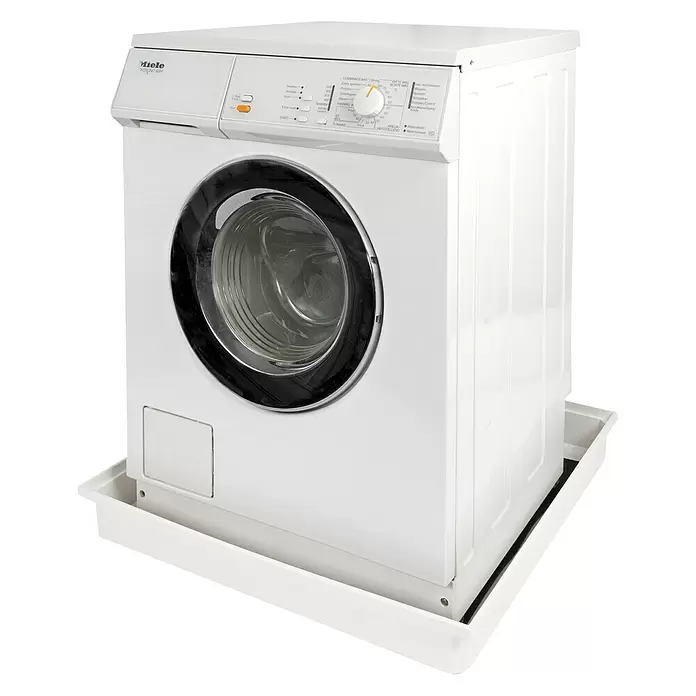 Nedco Wasmachine Lekbak - 70 x 70 cm, Kunststof - Diagonaal zicht