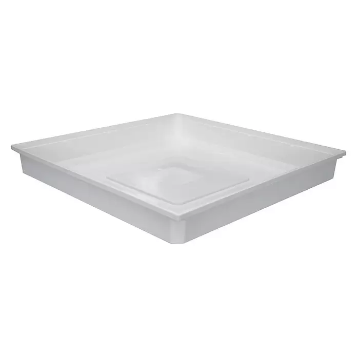 Nedco Wasmachine Lekbak - 70 x 70 cm, Kunststof - Diagonaal zicht