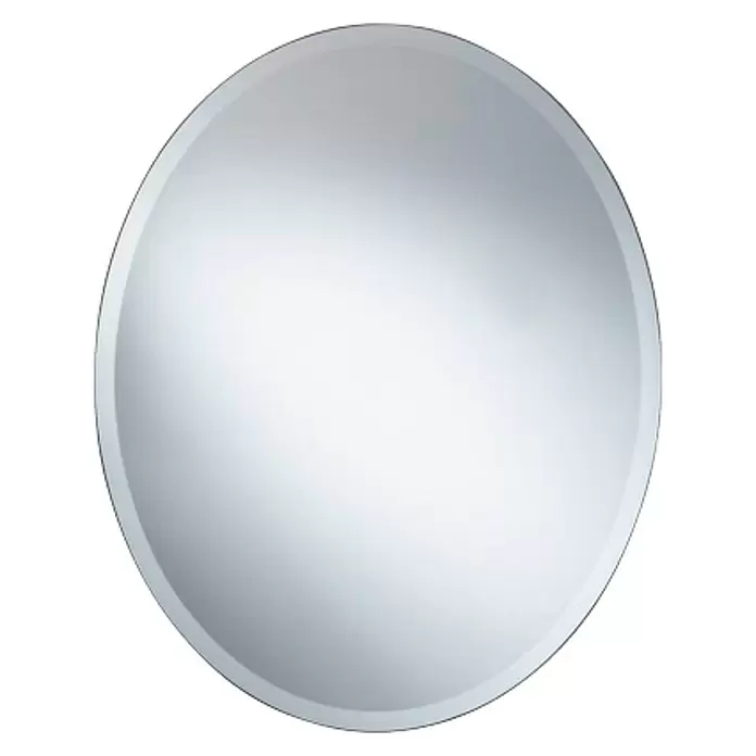 Aluminijsko ogledalo Nora - Š x V: 50 x 40 cm - Dijagonalni pogled