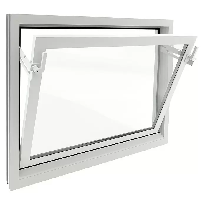 Solid Elements Kippfenster - B x H: 60 x 40 cm, Weiß - Diagonale Ansicht