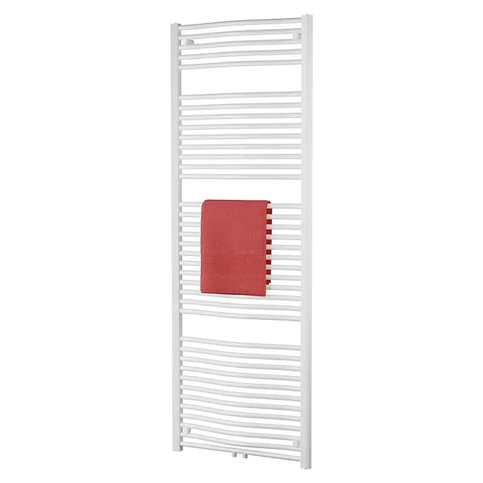 Admiral Badheizkörper Madrid - 60 x 177 cm, Mit Mittelanschluss, 1.090 W bei 75/65/20 °C, Weiß - Diagonale Ansicht
