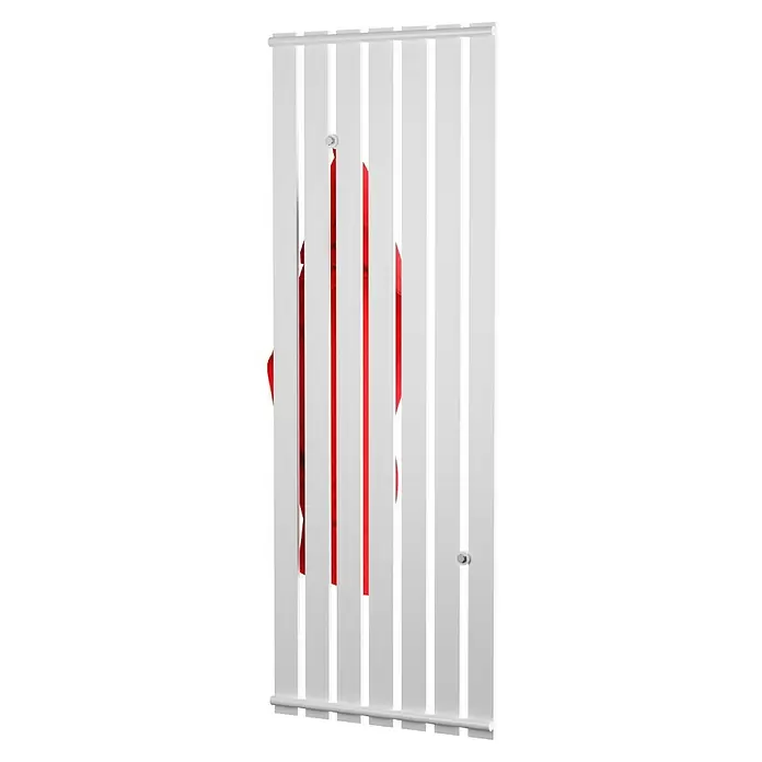 Admiral Designheizkörper Tokio - 55 x 150 cm, 799 W, Weiß - Diagonale Ansicht