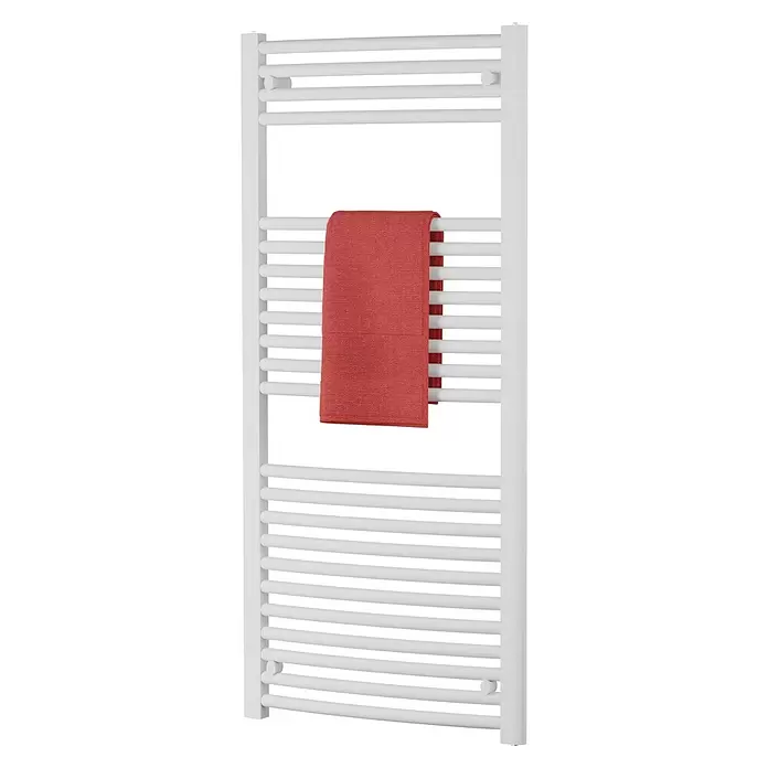 Admiral Kupaonski radijator Kairo - 50 x 117 cm, 529 W, Bijele boje - Dijagonalni pogled
