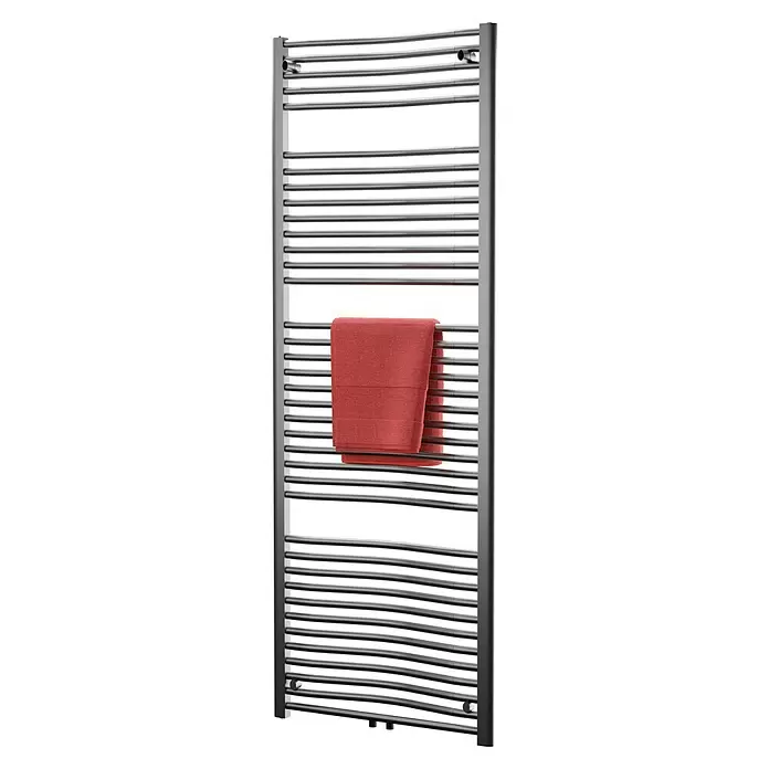 Admiral Badheizkörper Madrid - 60 x 177 cm, Mit Mittelanschluss, 1.090 W bei 75/65/20 °C, Chrom - Rückansicht