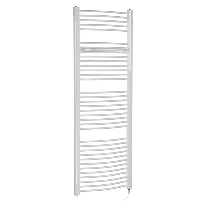 Admiral Elektro-Badheizkörper Mannheim - 60 x 177 cm, 900 W, Weiß, Heizstab - Diagonale Ansicht