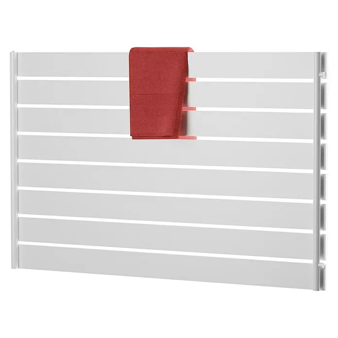 Admiral Radiador de diseño Rom - 100 x 63 cm, 631 W, Blanco - Vista trasera