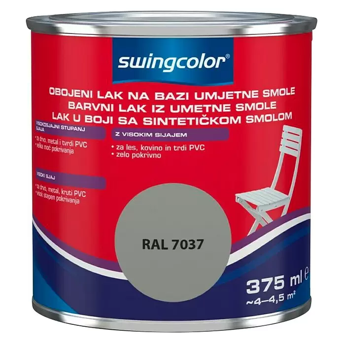 swingcolor Lak u boji - Sive boje, 375 ml, Sjaj - Pogled sprijeda
