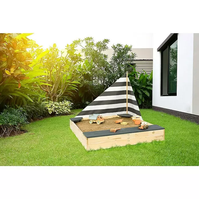 Sun Sandkasten Little Captain - 135 x 125 x 110 cm, Holz - Stimmungsaufnahme
