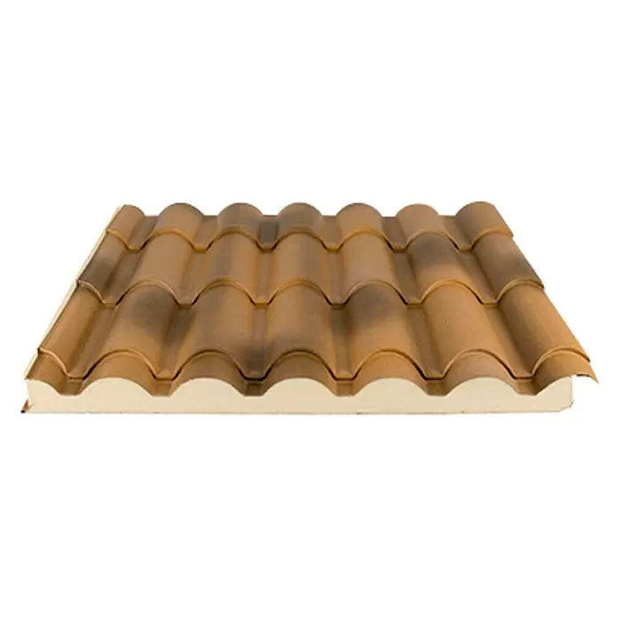 Panel de sándwich  Coppo Piano - 4,9 m x 1 m x 45 mm, Alvero - Vista angular