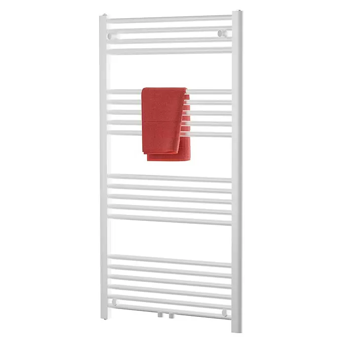 Admiral Kupaonski radijator Florence - 60 x 120 cm, sa srednjim priključkom, 577 W pri 75/65/20 °C, Bijele boje - Pogled straga