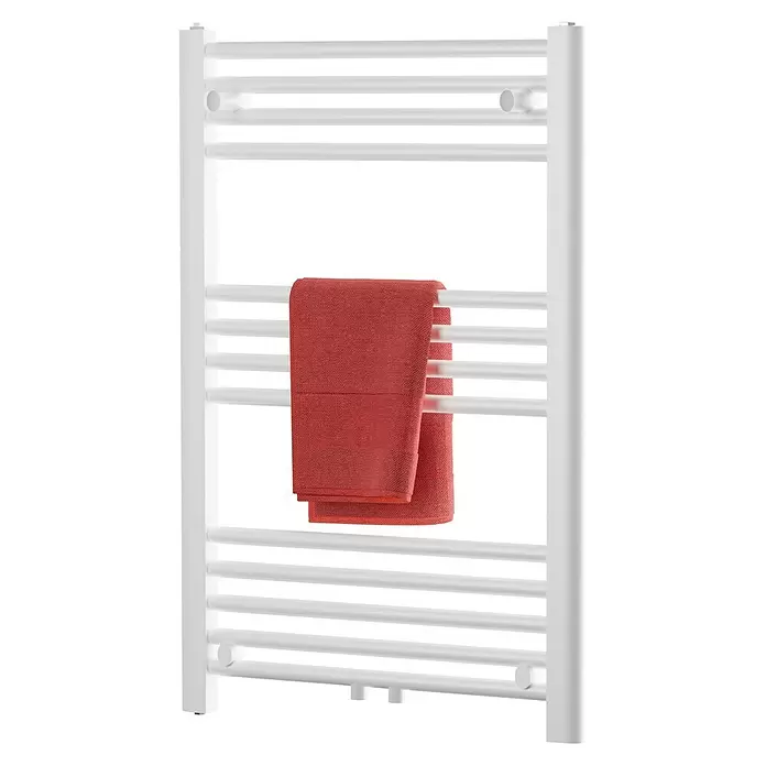 Admiral Kupaonski radijator Florence - 50 x 80 cm, sa srednjim priključkom, 325 W pri 75/65/20 °C, Bijele boje - Pogled straga