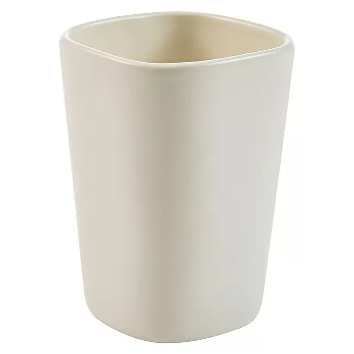 Cipì Plain Vaso de encimera - Cerámica, Blanco - Vista angular