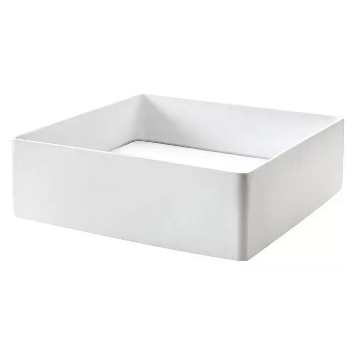 Cipì Lavabo de sobremesa Trabochetto - 40 x 40 cm, Blanco - Vista angular