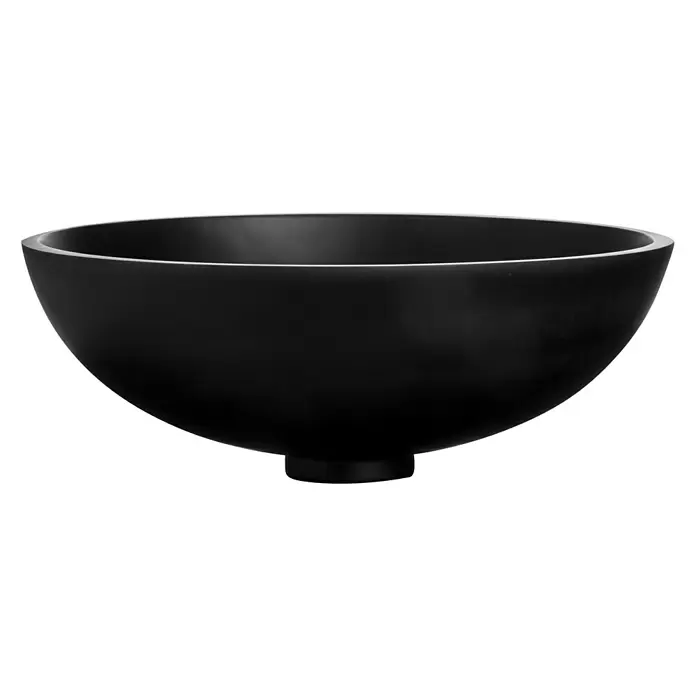 Cipì Lavabo redondo Pop - Diámetro: 38 cm, Negro - Vista frontal