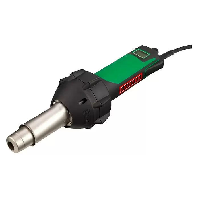 Leister Heißluftgebläse Triac AT - Luftstromregulierung: 5-stufig, Temperatureinstellung: 5 °C Schritt, Digital - Diagonale Ansicht