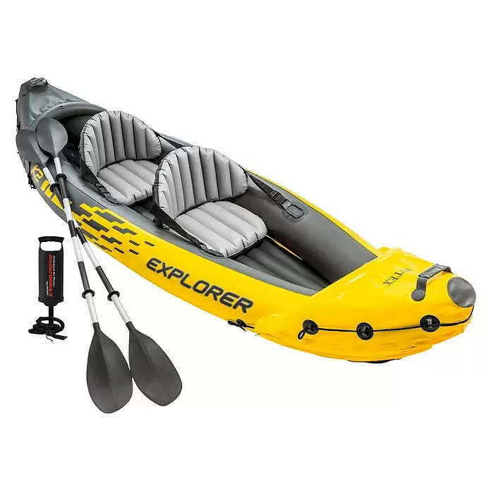 Intex Kayak Explorer K2 - 313 x 92 cm, Carga útil: 160 kg, Apto para: 2 personas - Vista angular
