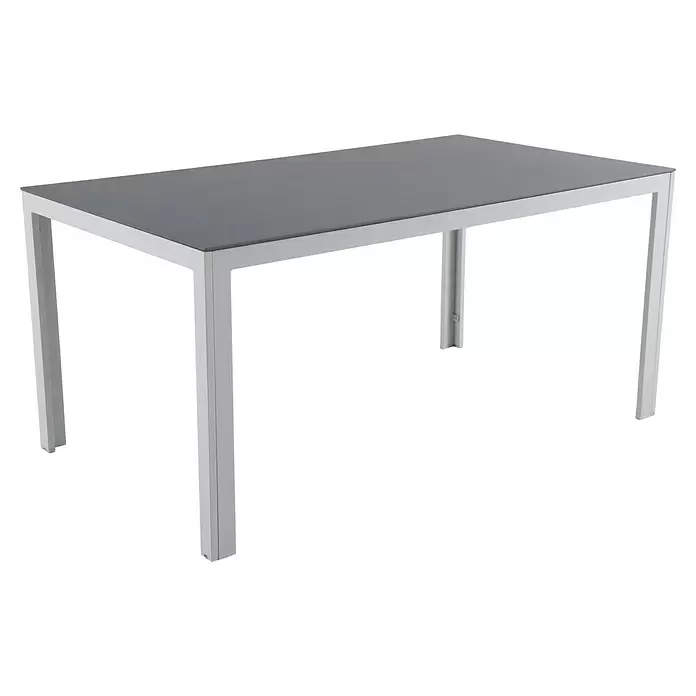 Sunfun Maja Mesa de balcón - 90 x 90 x 74 cm, Aluminio - Vista angular