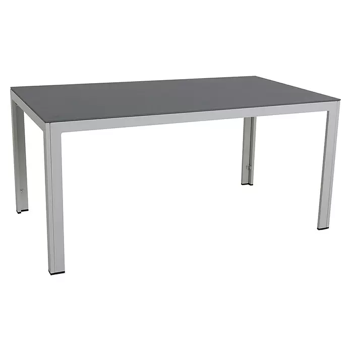 Sunfun Maja Mesa de balcón - 90 x 90 x 74 cm, Aluminio - Vista angular